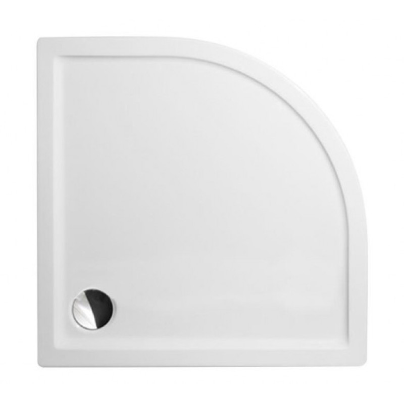 Roth dušas paliktnis Flat Round, 900x900 mm, h=50 mm, r=550, balts akrila