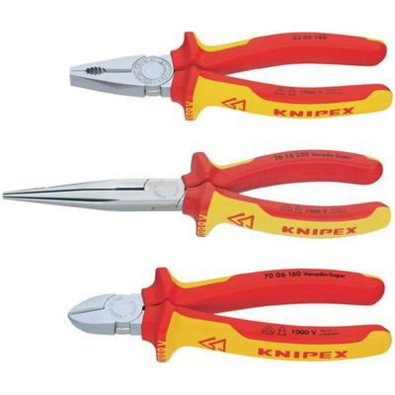 Knipex Stangu komplekts Electro Set  0306180+2616200+7006160 VDE SA VDE SAFETY, Knipex