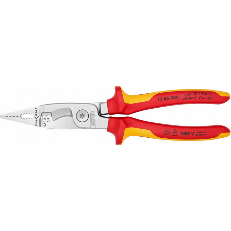 Knipex Knaibles elektriķiem VDE 200mm, Knipex
