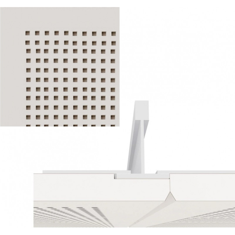 Knauf Danoline Contur (D) akustiskie piekaramie griesti, 12.5x600x600mm, S24, Micro