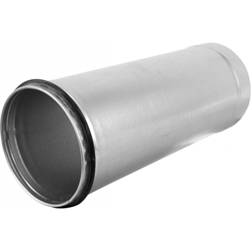 Europlast garais gaisa vada-fasondaļas savienojums metāla, Ø125mm, 0.3m, ar gumijām