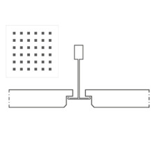 Knauf Danoline Belgravia akustiskie, ģipša, piekaramie griesti 12.5x600x600mm E, S15, M1
