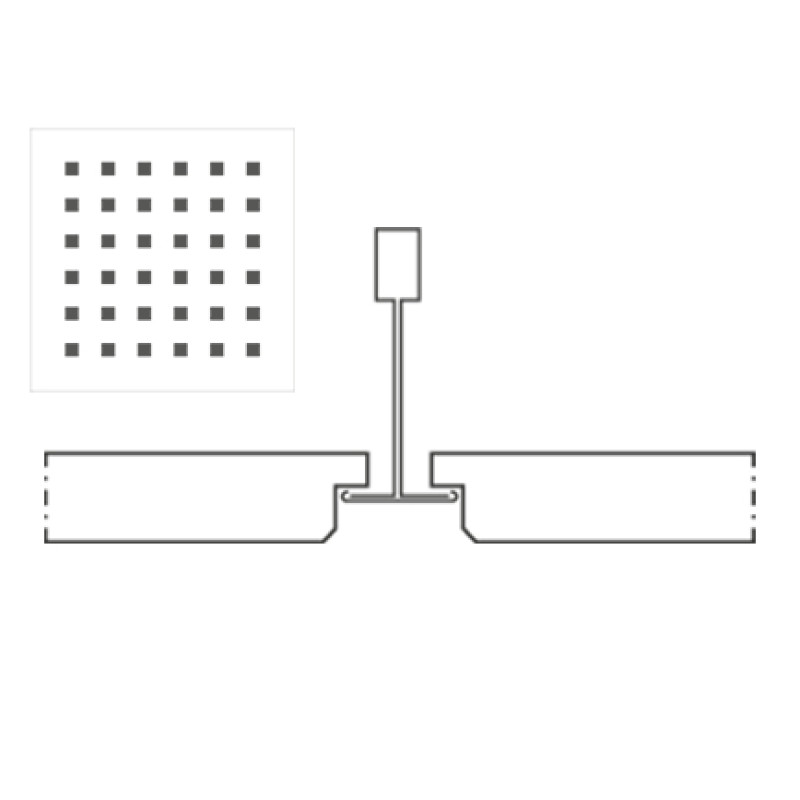 Knauf Danoline Belgravia akustiskie, ģipša, piekaramie griesti 12.5x600x600mm E, S15, M1