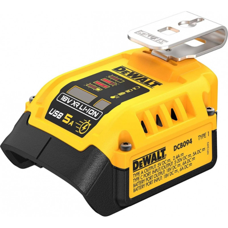 Dewalt USB Akumulatoru lādētājs XR 18V, DCB094K-QW
