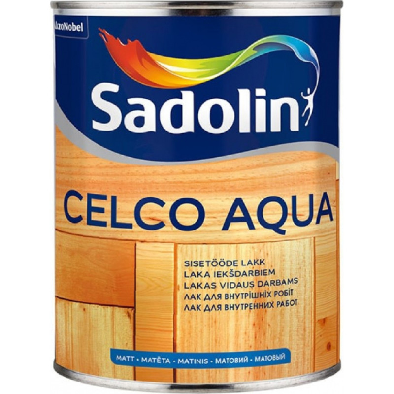 Sadolin Celco Aqua Matēta laka iekšdarbiem 1L