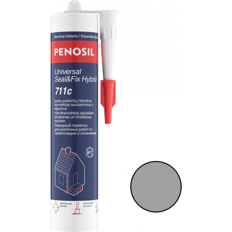 Penosil Universal Seal&Fix Hybrid 711c Daudzfunkcionāls, līmējošs hibrīdhermētiķis 280ml pelēks