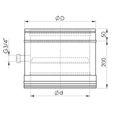 Almeva Iebūvēts kondensāta savācējs DW25/130 - gab.