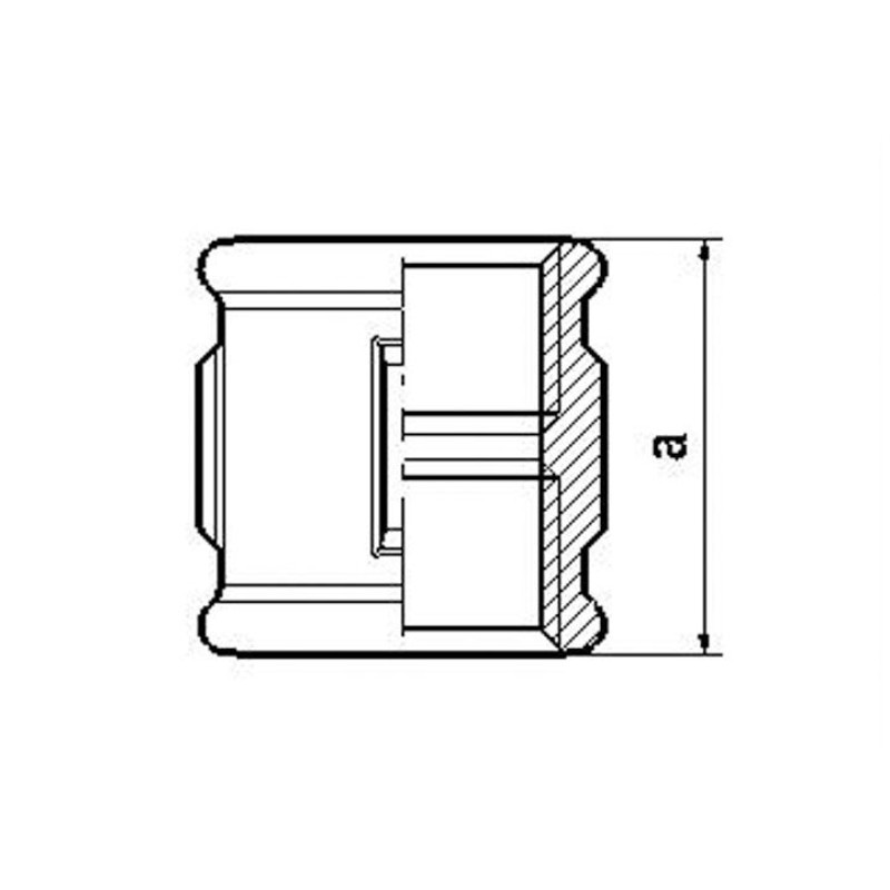 Livarna Titan Vītņu uzmava ķeta 11/4