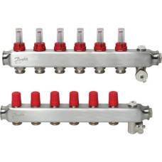Danfoss SSM-6F kolektors ar plūsmas mērierīci, 6+6,1