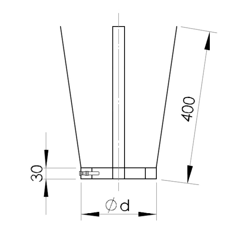 Almeva Centrējošā skava EW/150 - gab.