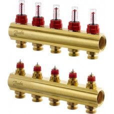 Danfoss FHF-5 kolektors ar plūsmas mērītāju 5+5, 1
