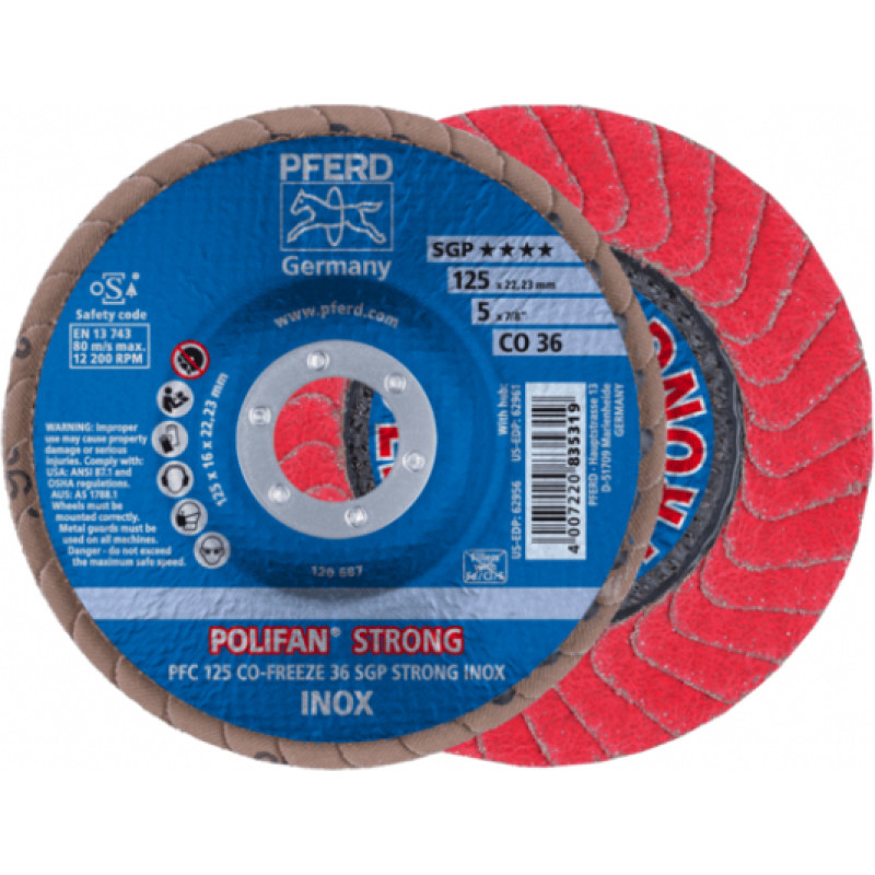 Pferd Šlifavimo diskas PFERD PFC CO36 SGP-Strong-Freeze 125mm