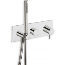 Cristina iebūvējamā dušas maisītāja Tricolore Verde virsapmetuma daļa, no sienas, ar 2 ceļu pārslēdzēju, matē