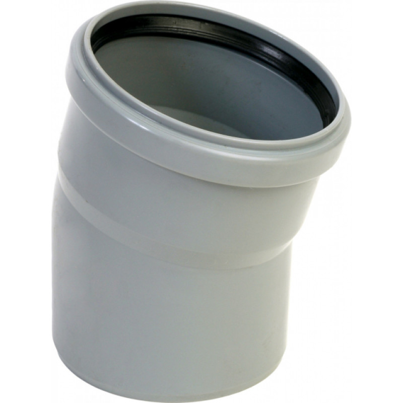 Peštan HTB Iekšējās kanalizācijas līkums 15°, DN75mm, pelēks