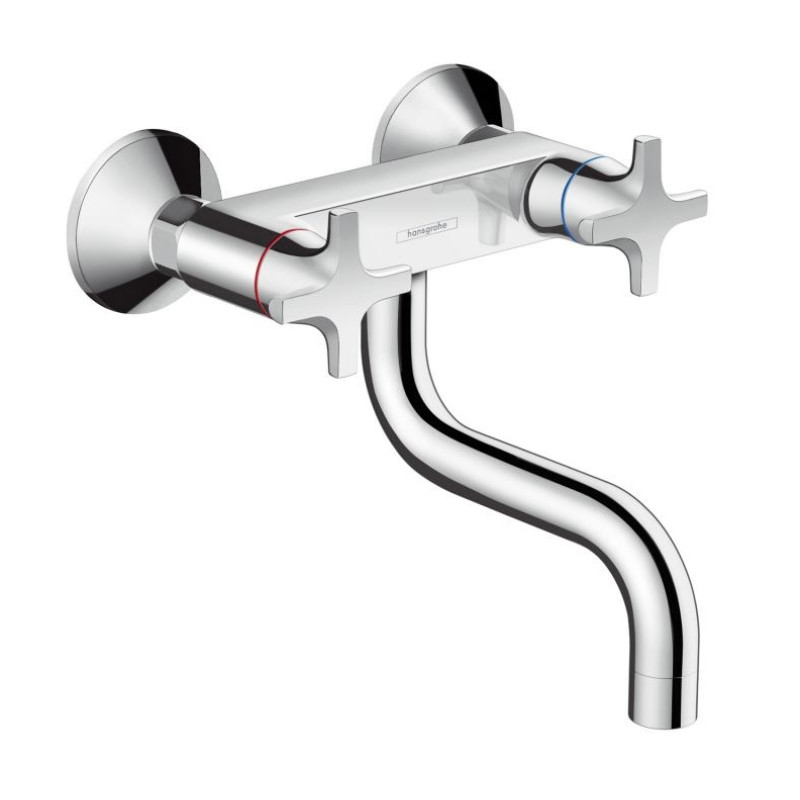 Hansgrohe virtuves izlietnes maisītājs Logis Classic, no sienas, hroms