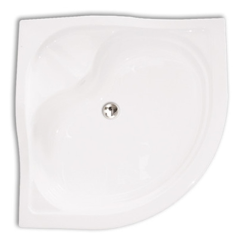 Roth dušas paliktnis Semideep Neo, 900x900 mm, h=290, r=550, balts akrila