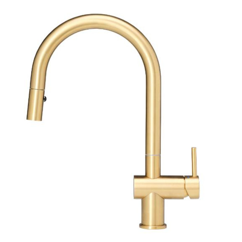 Reginox virtuves izlietnes maisītājs ar izvelkamu dušu Flint, gold flax