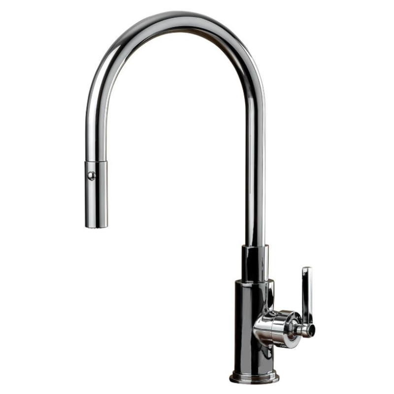 Nicolazzi virtuves izlietnes maisītājs ar izvelkamu dušu, black nickel