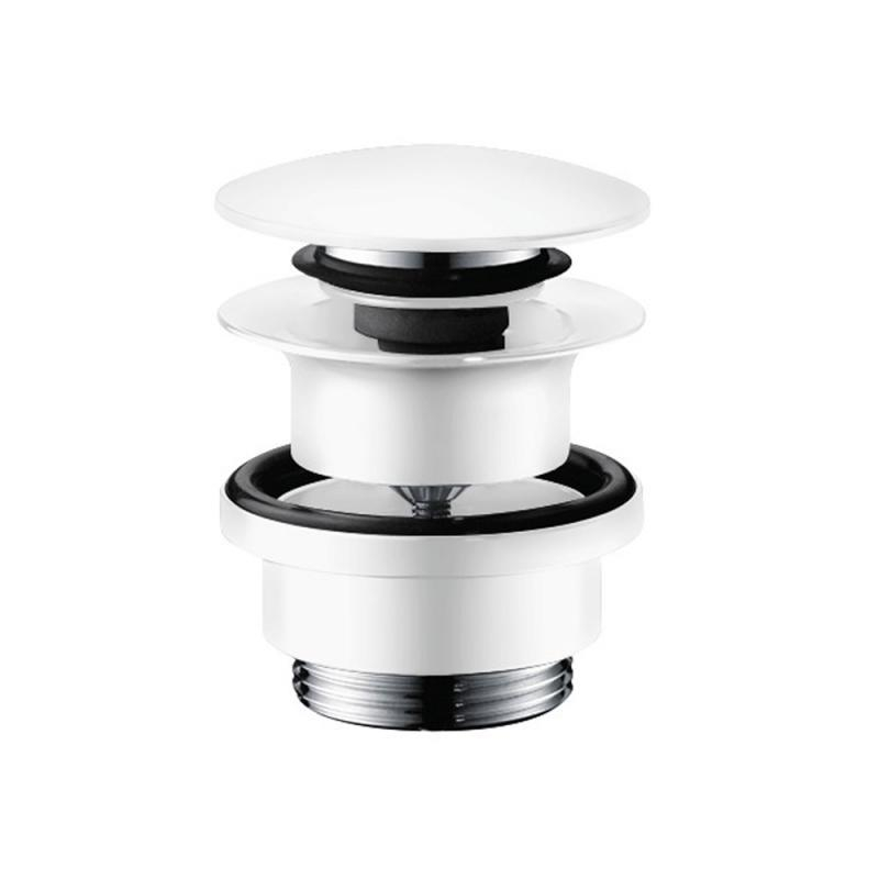 Hansgrohe izlietnes/bidē izplūde push-open, matēta balta