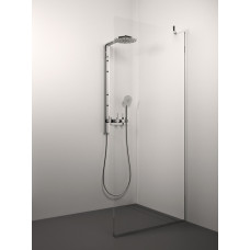 Stikla Serviss dušas siena Conforto Cor, 700 mm, h=2000 mm, hroms/caurspīdīgs stikls