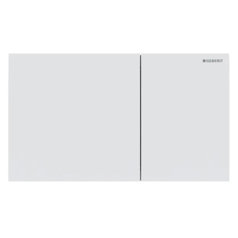 Geberit taustiņš Sigma70, 240x158 mm, 80 mm skalojamā kaste, metēts balts