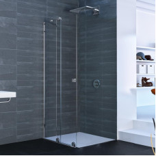 Huppe dušas durvis stūrim Xtensa pure, 900 mm, h=2000, kreisā puse, spīdīgs sudrabs/caurspīdīgs stikls AP