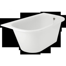 PAA vanna Vario M, 1560x750 mm, ar noapaļotiem stūriem AD, balta akmens masas