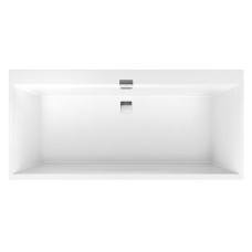 Villeroy & Boch Squaro Edge 12 Duo Taisnstūra kvarila vanna ar kājām un sifonu, 170x75cm, balta