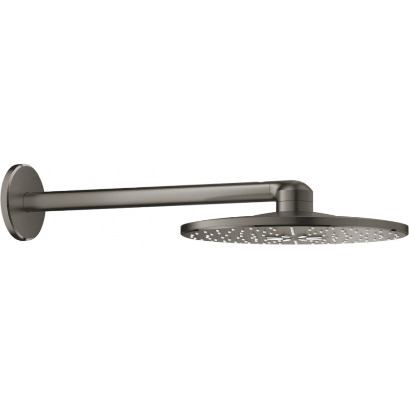 Grohe dušas galva ar turētāju Rainshower 310 SmartActive, no sienas, brushed hard graphite