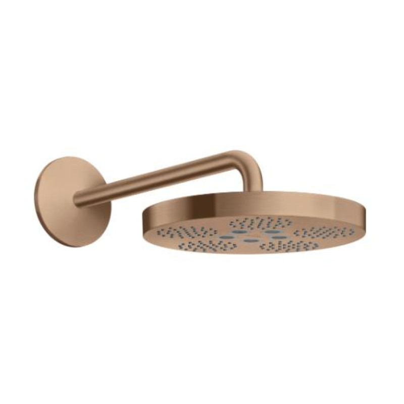 Hansgrohe dušas galva ar turētāju Axor One 280 1 jet, no sienas, brushed red gold