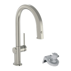 Hansgrohe virtuves izlietnes maisītājs ar izvelkamu dušu Aqittura M91 FilterSystem 210, (bez filtra), stainles