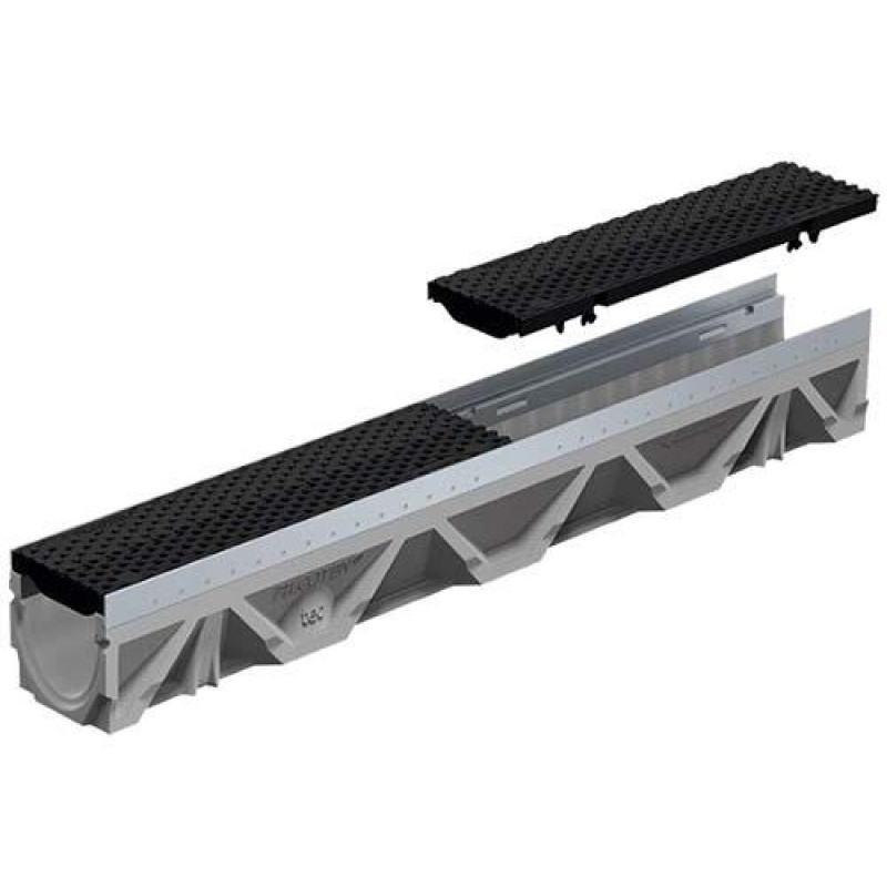 Graspointner Kanāls Filcoten Tec V, NW100/0 1000x130x135mm, ar cinkotu apmali