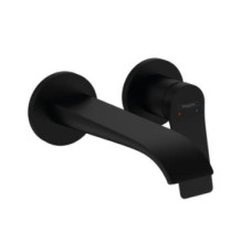 Hansgrohe Vivenis Iebūvējamā izlietnes maisītāja virsapmetuma daļa, 2 caurumi, no sienas, 192mm, matēts melns