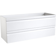 Kame izlietnes skapītis Terra, 1190x450 mm, h=500 mm, 2A, spīdīgi balts