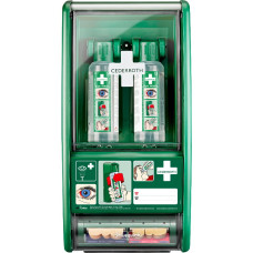 Cederroth Pirmās palīdzības preces, acu skalošanas līdzekļu stends, Cederroth