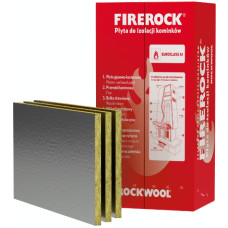 Rockwool Firerock Ugunsizturīgas akmens vates plāksnes kamīniem 30x600x1000mm, iepak. 6m2