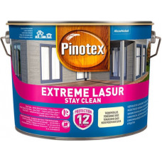 Pinotex Extreme Lasur Lazūras koksnes aizsarglīdzeklis ar pašattīrīšanās spēju, pusspīdīgs, bezkrāsains (tonējamā bāze) 10L
