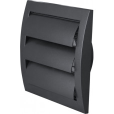 Europlast reste plastmasas, 148x153mm, Ø100mm, ar žalūzijām, antracīts