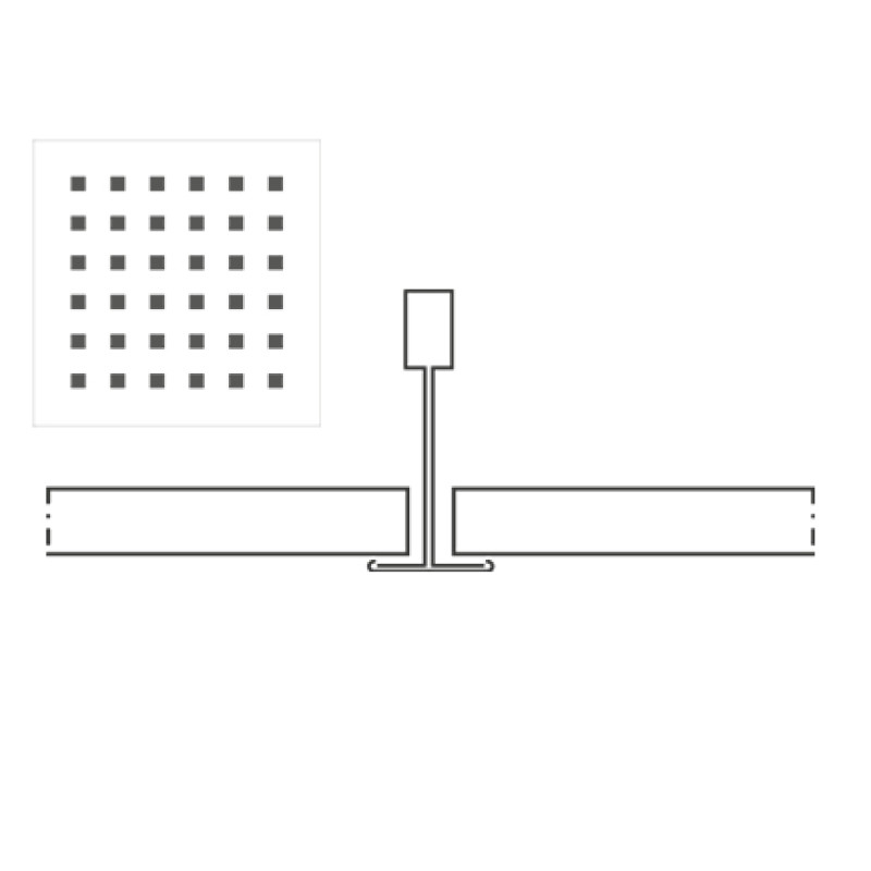 Knauf Danoline Plaza akustiskie, ģipša, piekaramie griesti 9.5x600x600mm, A, M1