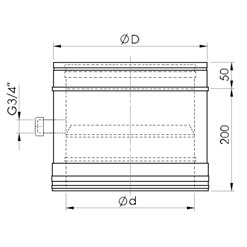 Almeva Iebūvēts kondensāta savācējs DW25/150 - gab.