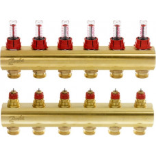 Danfoss FHF-6 kolektors ar plūsmas mērītāju 6+6, 1