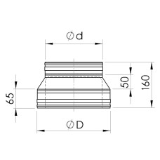 Almeva Augšējā pāreja DW25-EW/200 - gab.