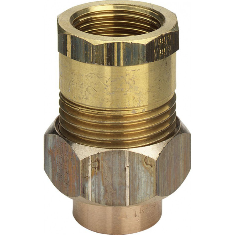 Viega Pārejas skrūvsavienojums, iekšējā vītne, 18mm x1/2 collas, bronza