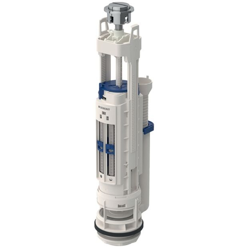 Geberit noskalošanas mehānisms 290, 6/9 l, hromēta poga