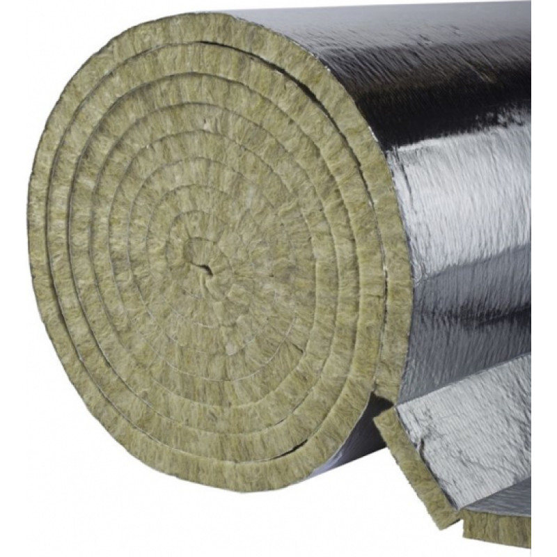 Paroc HVAC Lamella Mat AluCoat 100mm - ruļļi
