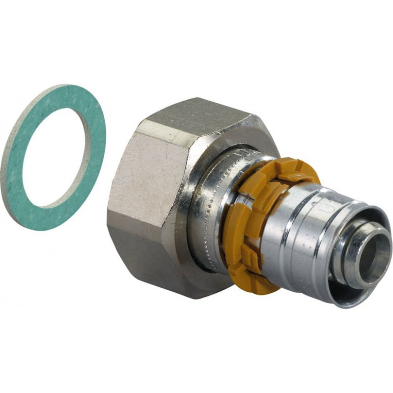 Uponor S-Press PLUS Pāreja ar saskrūvi, 25mm x 1 collas, misiņš