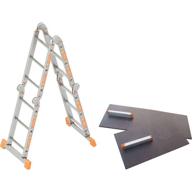 Layher 4 daļu trepes LAYHER TOPIC1057/4x3 ar darba platformu