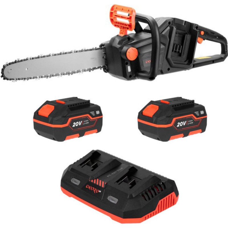 Dnipro-M Akumulatora motorzāģis 20V 2x4.0Ah, 35cm sliede DCS-200BC-240 DNIPRO-M