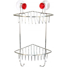 Axentia Plaukts stūra 2-stāvīgs Kristall hromēts