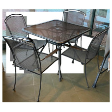 Besk Dārza komplekts, galds ar 4 krēsliem